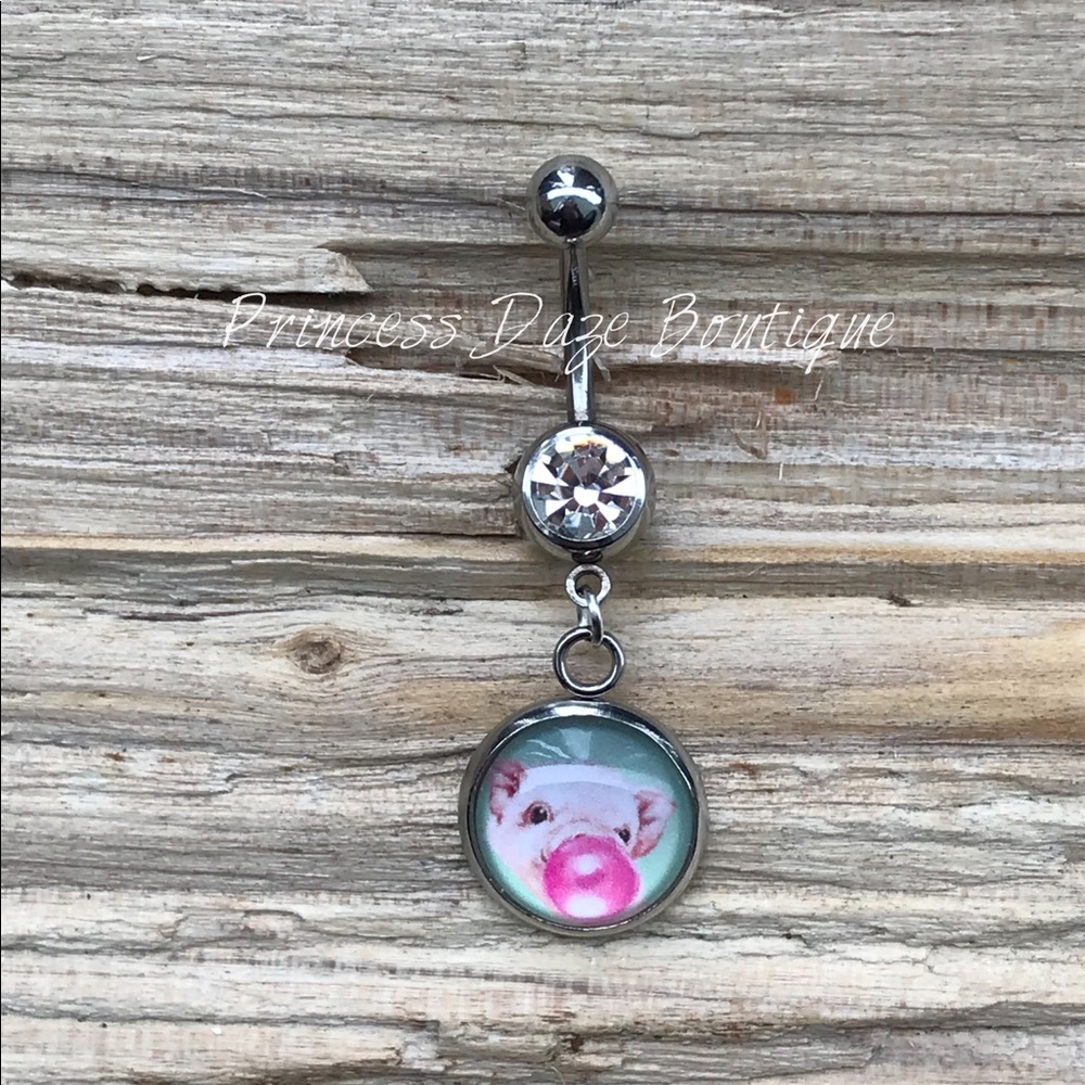 Cute Pig Belly Button Navel Ring